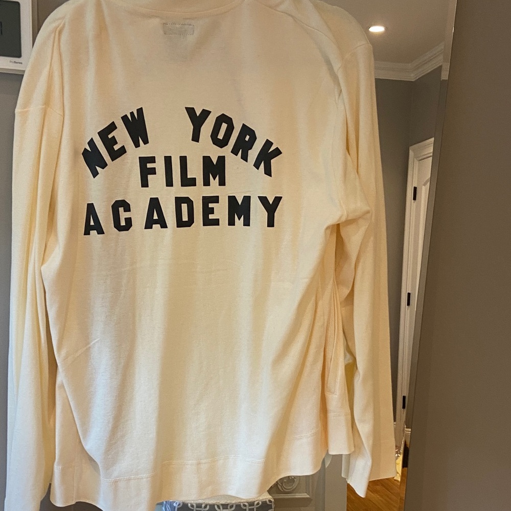 Cream Long Sleeve New York Film Academy Shirt